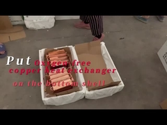 Положите без кислорода медный теплообменник на нижней оболочке
